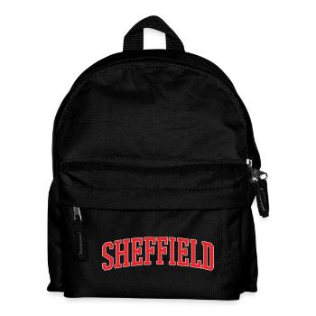 Sheffield Retro Varsity Lettering - Kids' Backpack - black - Front