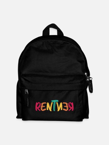 Rentner - Kinder Rucksack - Schwarz