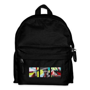 Trilogie de couleurs, de lignes et de surfaces ! - Sac à dos Enfant - noir - Devant