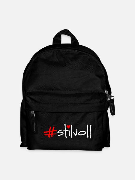 stilvoll - Kinder Rucksack - Schwarz