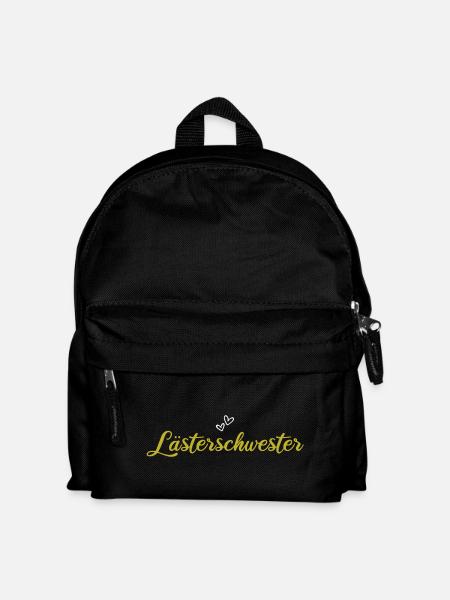 Lästerschwester mit Herz - Kinder Rucksack - Schwarz