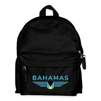Bahamas Fans: Tropisches Design - Kinder Rucksack - Schwarz - Vorne
