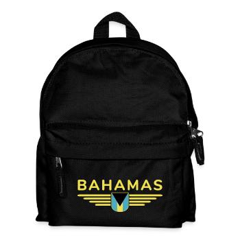Bahamas Fans: Tropisches Design - Kinder Rucksack - Schwarz - Vorne