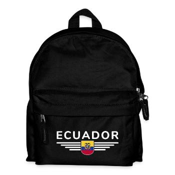 Ecuador Fans T-Shirt Design - Kids' Backpack - black - Front