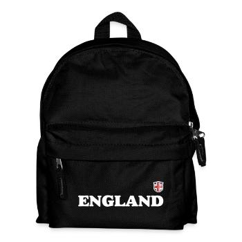 England Crest Typography - Kids' Backpack - black - Front