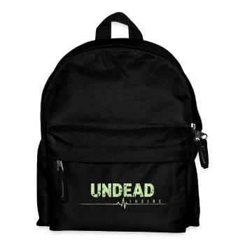 Undead Inside Zombie Spruch - Kinder Rucksack - Schwarz - Vorne