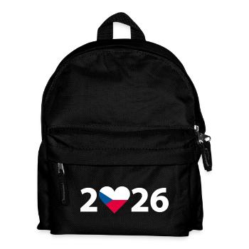 I love Czech Republic 2026, Vacation in Czech Republic 2026 - Kids' Backpack - black - Front