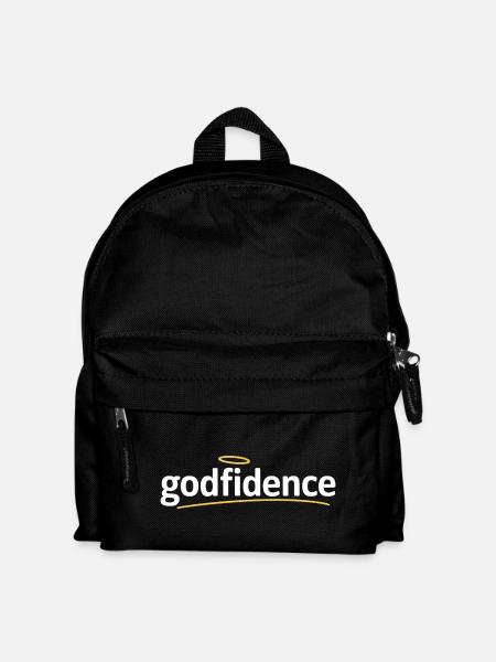 Godfidence Gottvertrauen Christlicher Glaube - Kinder Rucksack - Schwarz