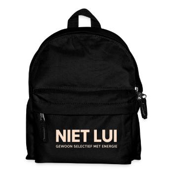 Nicht faul. Einfach selektiv mit der Energie. - Kinder Rucksack - Schwarz - Vorne