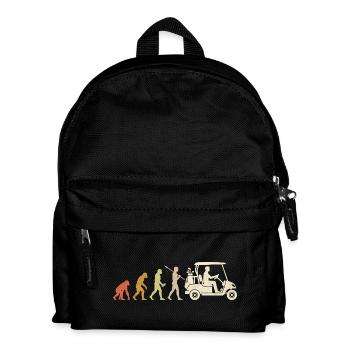 Golf Cart Evolution Cadeau drôle pour golfeur - Sac à dos Enfant - noir - Devant