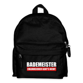 Bademeister chlorreicher geht's nicht - Kinder Rucksack - Schwarz - Vorne