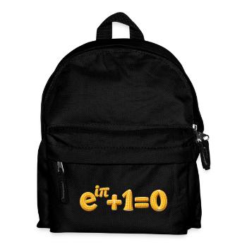 Euler-Identität, aber Mathematik - Kinder Rucksack - Schwarz - Vorne