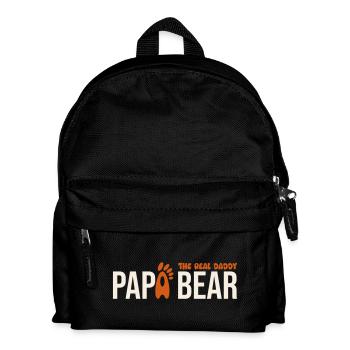 Papa Bear: El Real Papá - Kinder Rucksack - Schwarz - Vorne