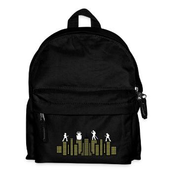 Rock Skyline Music Concert Tour - Kids' Backpack - black - Front