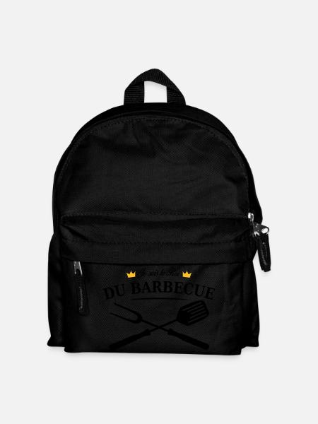 roi du barbecue - Sac à dos Enfant - noir