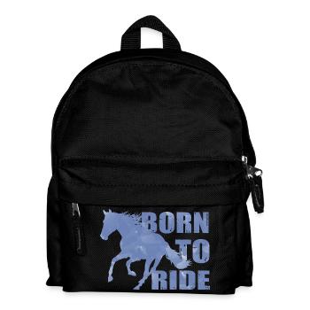 Né To Ride Né aux chevaux à cheval - Sac à dos Enfant - noir - Devant