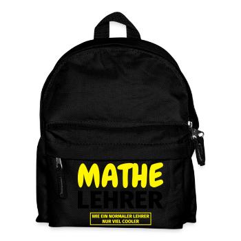 Mathelehrer Geschenk - Kinder Rucksack - Schwarz - Vorne
