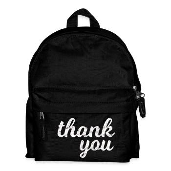 Just thank you Thank you | Thank you very much - Kids' Backpack - black - Front