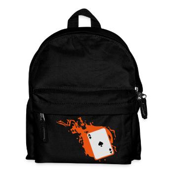 carte poker card as flamme pique1 - Sac à dos Enfant - noir - Devant
