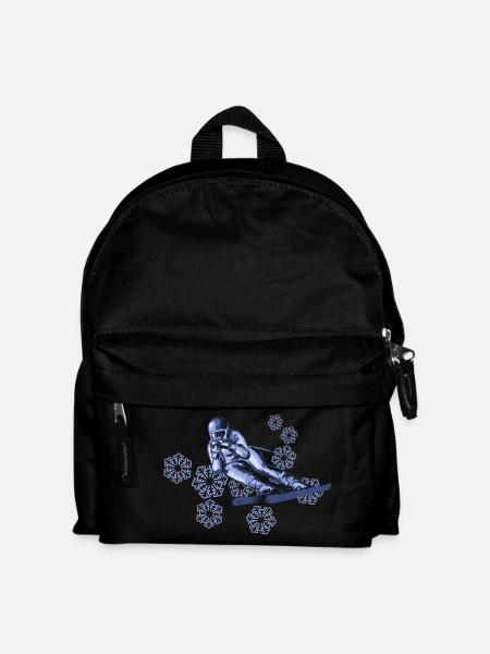 ski - Kinder Rucksack - Schwarz