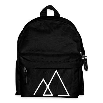 Symbole logo montagne - Sac à dos Enfant - noir - Devant