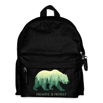 Protect protection de l’environnement Protection du climat Ours - Sac à dos Enfant - noir - Devant