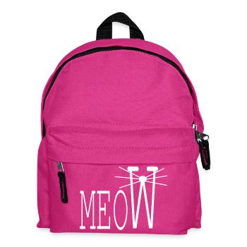 Cat friend - Kids' Backpack - fuchsia - Front