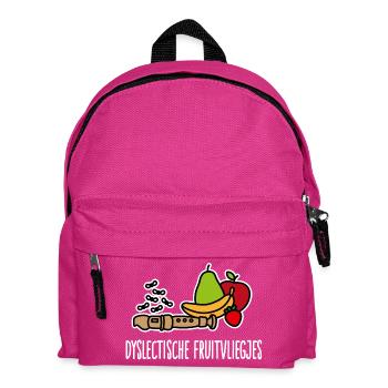Dyslexic fruit flies dyslexia recorder - Kids' Backpack - fuchsia - Front