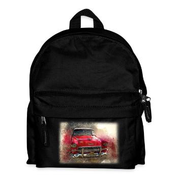 Nostalgisches Altes Amerikanisches Traumauto - Kinder Rucksack - Schwarz - Vorne