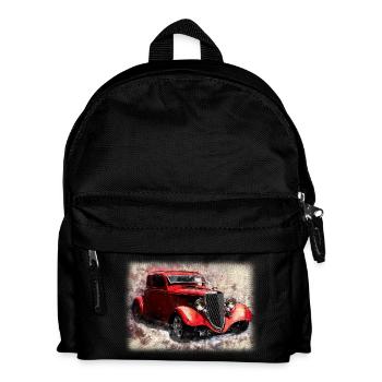 Nostalgisches Altes Amerikanisches Traumauto - Kinder Rucksack - Schwarz - Vorne