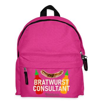 Grillspruch Bratwurst Consultant - Kinder Rucksack - Fuchsia - Vorne