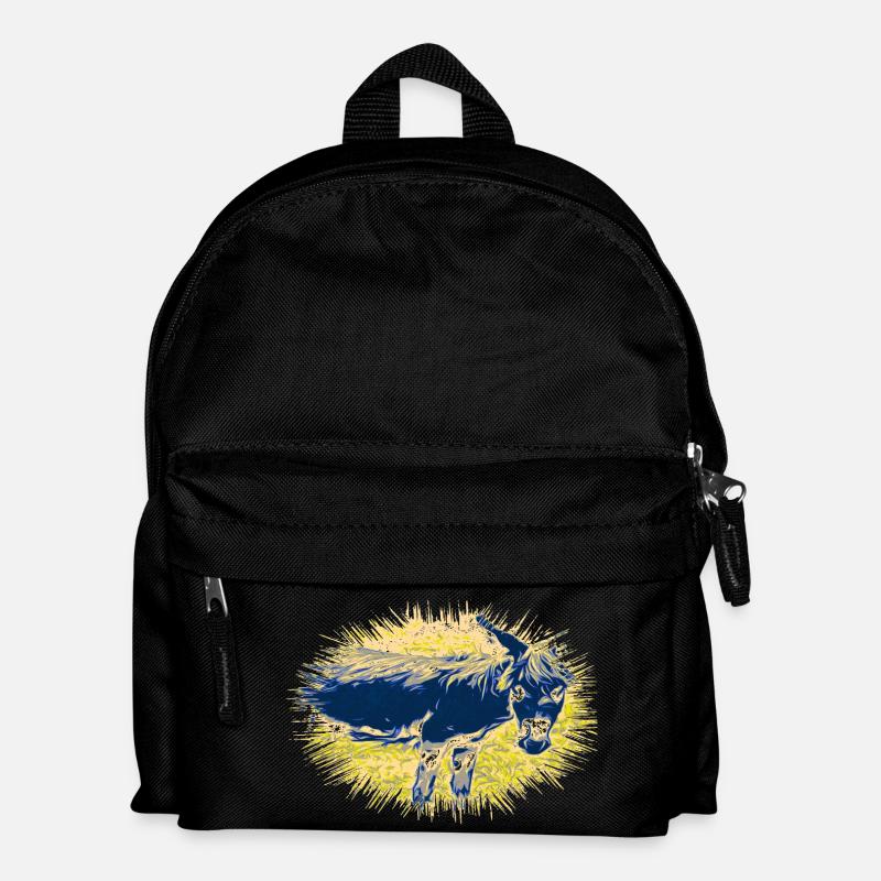 Esel - Kinder Rucksack - Schwarz