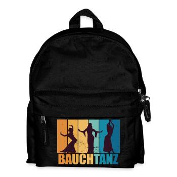 Bauchtanz Bauchtänzerin Tänzerin Geschenk - Kinder Rucksack - Schwarz - Vorne