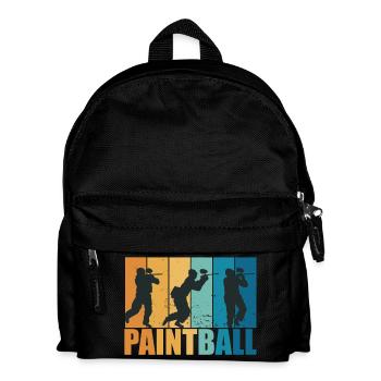 Paintball Paintballer Gotcha Vintage Cadeau - Sac à dos Enfant - noir - Devant