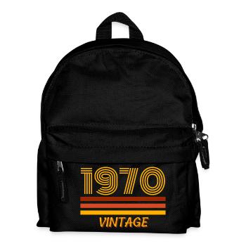 1970, Jahrgang, Geburtsjahr - Kinder Rucksack - Schwarz - Vorne
