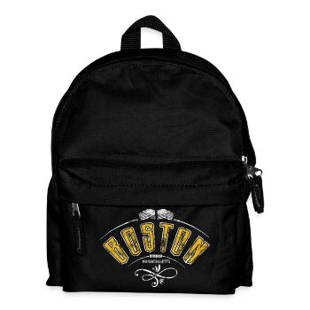 Boston Grunge-Effekt - Kinder Rucksack - Schwarz - Vorne