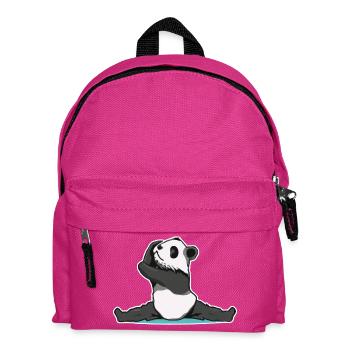 Panda Pose Sticker - Kinder Rucksack - Fuchsia - Vorne