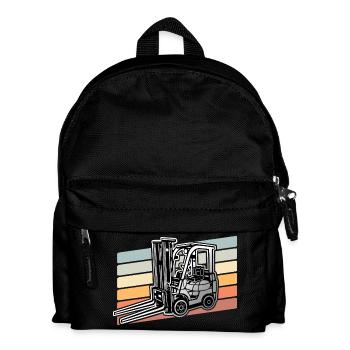 Chariot élévateur - Sac à dos Enfant - noir - Devant