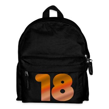geburtstagsgeschenk 18, bege töne - Kinder Rucksack - Schwarz - Vorne