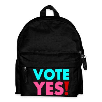 Vote yes - Kinder Rucksack - Schwarz - Vorne