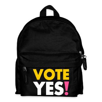 Vote yes - Kinder Rucksack - Schwarz - Vorne