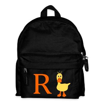 Rente Ente - Kinder Rucksack - Schwarz - Vorne