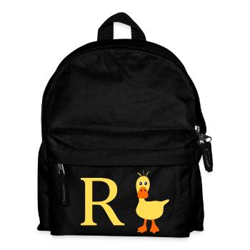 Rente Ente - Kinder Rucksack - Schwarz - Vorne