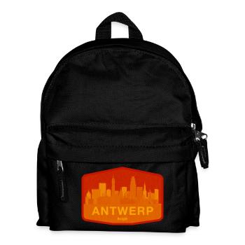 Antwerp Skyline Warm Orange - Kids' Backpack - black - Front