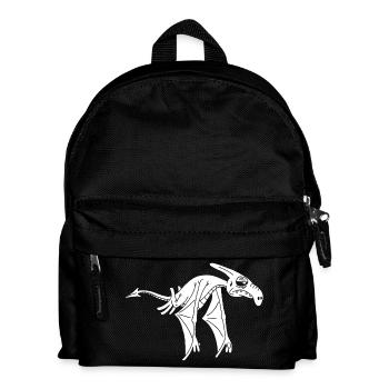 Weißer fliegender Dinosaurier - Kinder Rucksack - Schwarz - Vorne