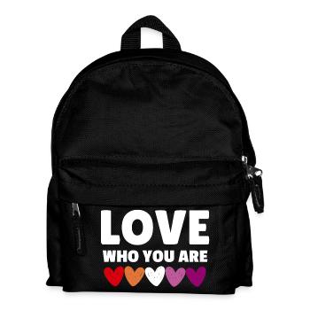 Lesbian. Love who you are - Kids' Backpack - black - Front