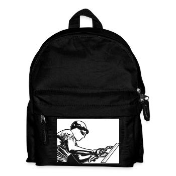 Schweißen - Kinder Rucksack - Schwarz - Vorne
