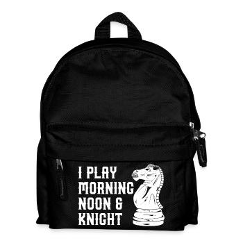 I Play Morning Noon & Knight - Kinder Rucksack - Schwarz - Vorne