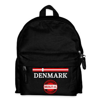 Flag of Denmark, Danish pride - Kids' Backpack - black - Front