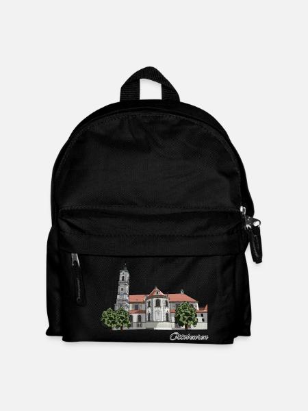 Benediktinerabtei // Ottobeuren // Illustration - Kinder Rucksack - Schwarz